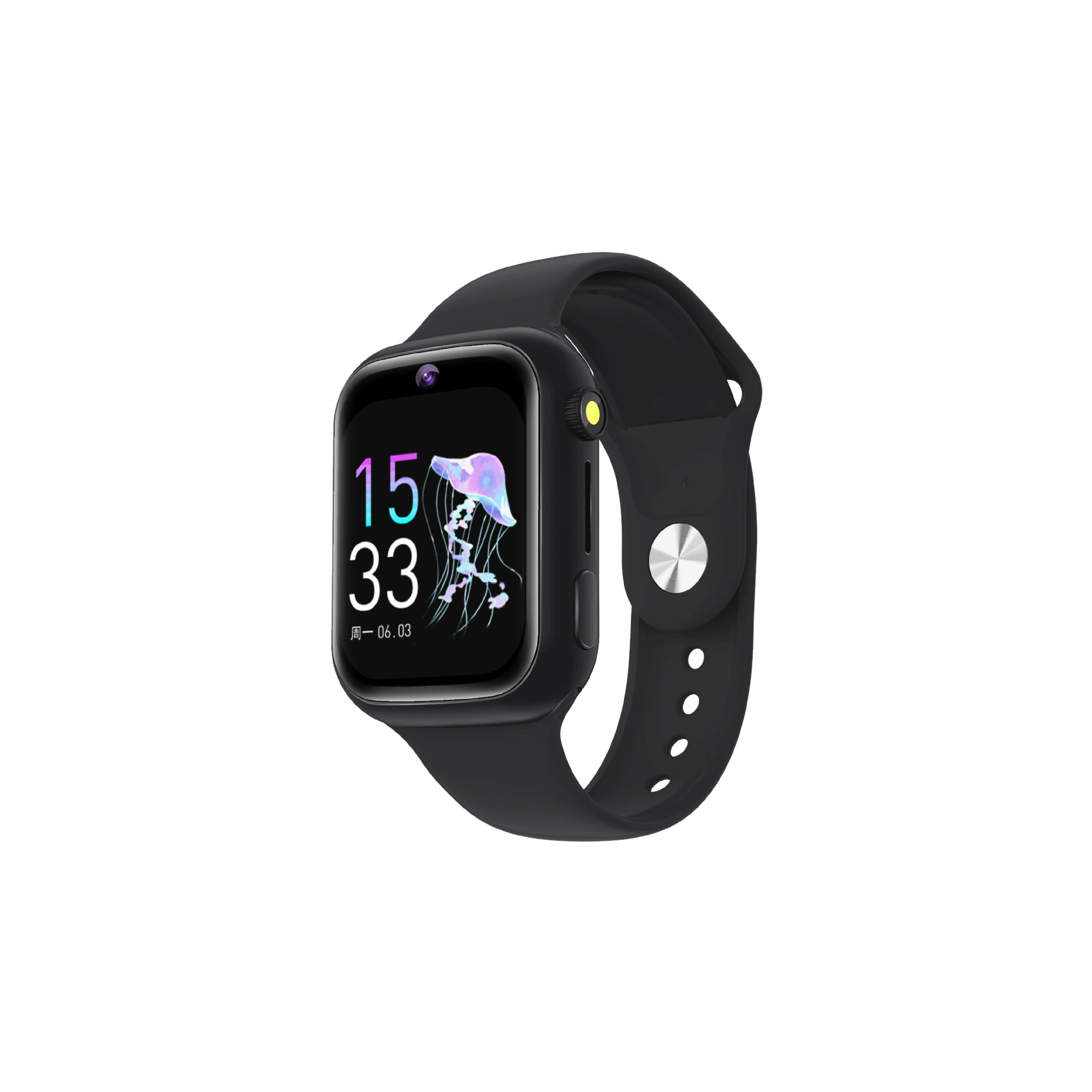 With synchronisation with phone, electric bracelet, children's watch, fall protection, support function for all network communication standards, geolocation function
