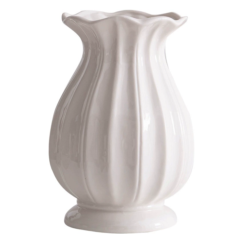 Shumen белый скандинавский простой керамический декоративный сушеный цветочный ваза с цветами