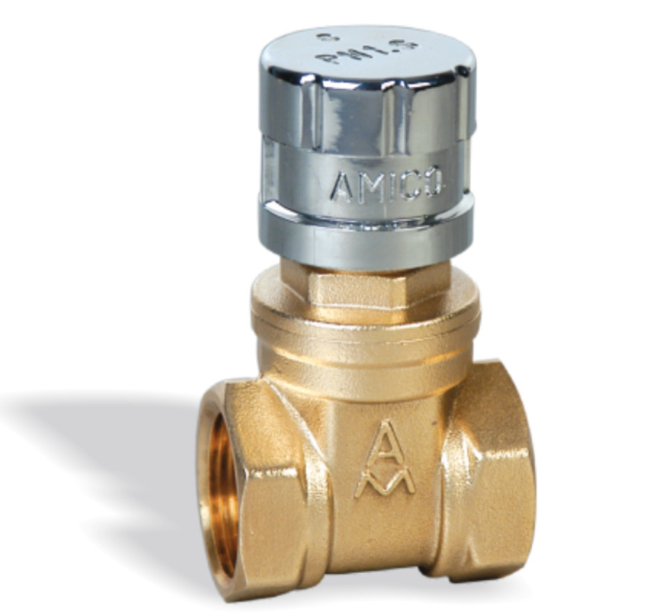 厂价供应黄铜磁性带锁闸阀内螺纹丝口闸板阀DN32