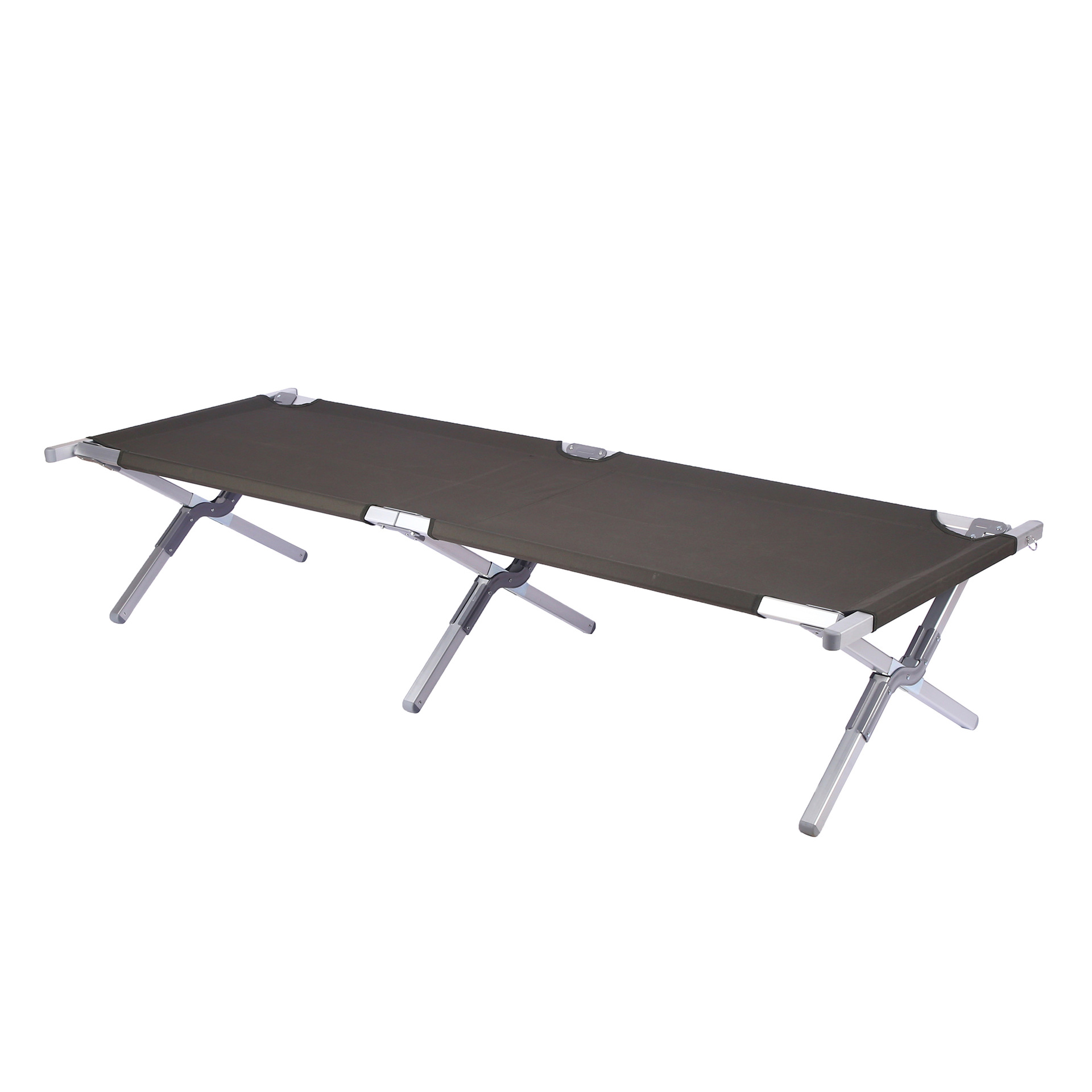 Aleación de aluminio al aire libre portátil cama plegable cama de campamento hospital que acompaña cama individual Oficina fácil almacenamiento almuerzo cama