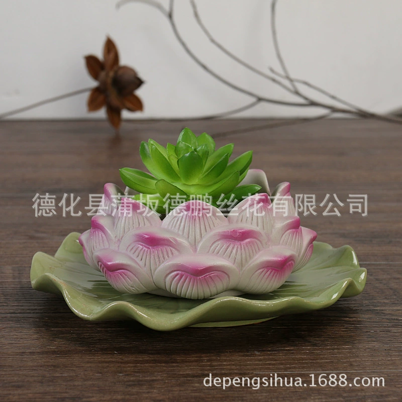 Хит Taobao, креативный домашний декор, zakka арт, керамический маленький вазон (малкий лотос суккулентный горшок)