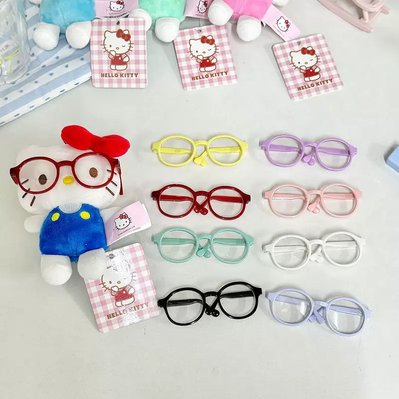 Disney, cotton glasses, doll, big accessory, 9cm