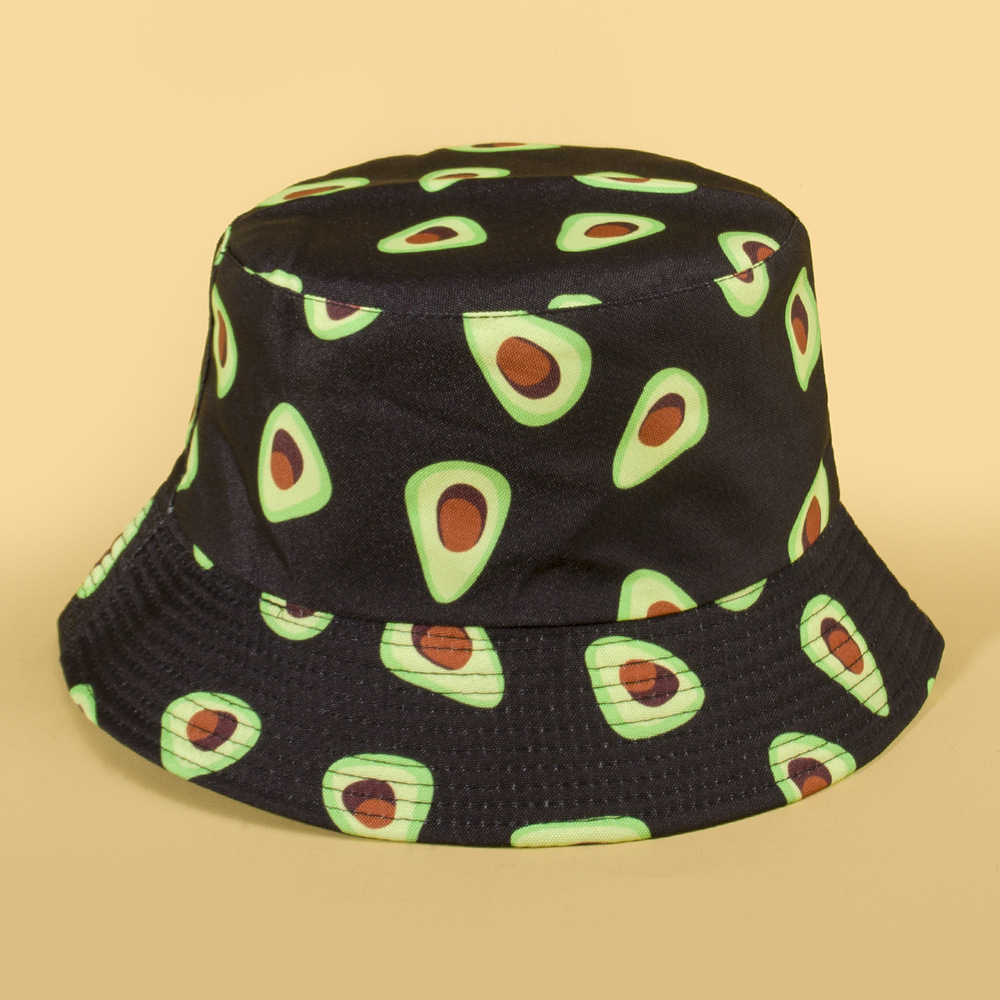 Unisex Cute Cartoon Fruit Watermelon Flat Eaves Bucket Hat display picture 3