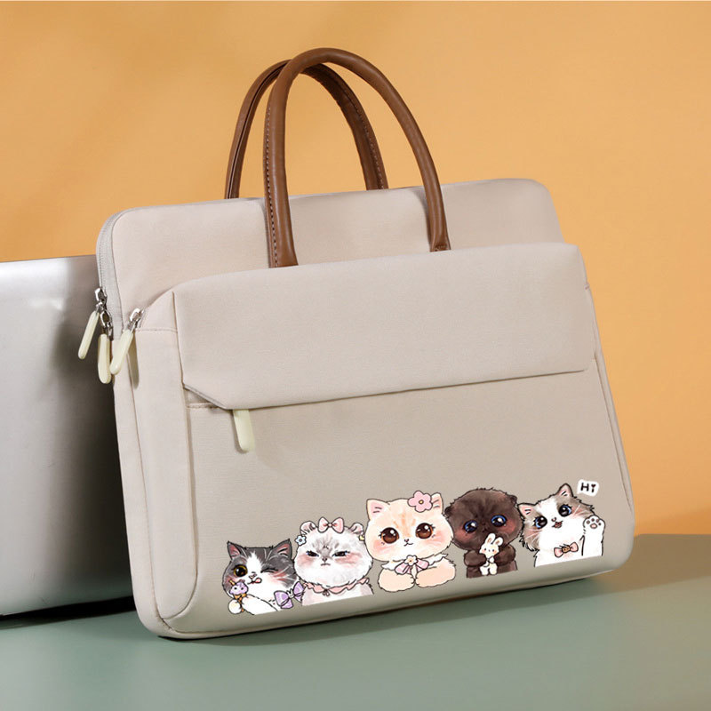 New Laptop Handbag Cute Printed Waterproof Computer Bag Suitable for Xiaomi Huawei Asus Acer Apple