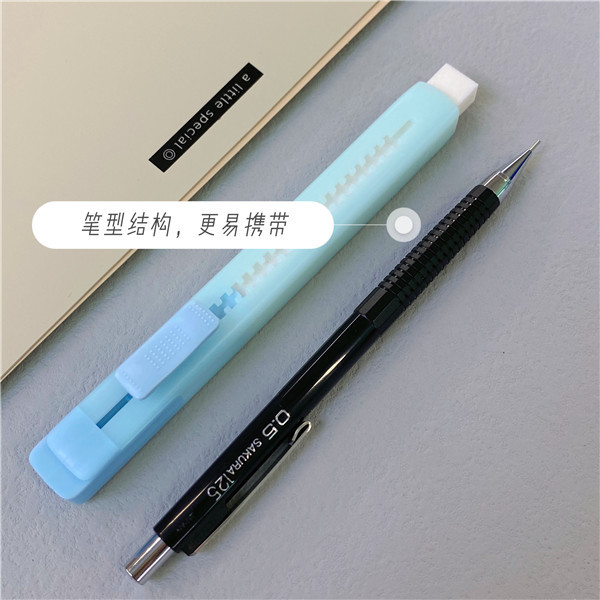 Japonés flor de cerezo retráctil push borrador no caspa Escuela Primaria estudiante pluma borrador lápiz sin marcas limpie Super limpio