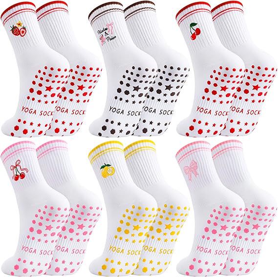 Low Moq Pilates Women's Grip Socks, Cute Non-Slip Yoga Socks, Grip Fitness Socks, Ballet