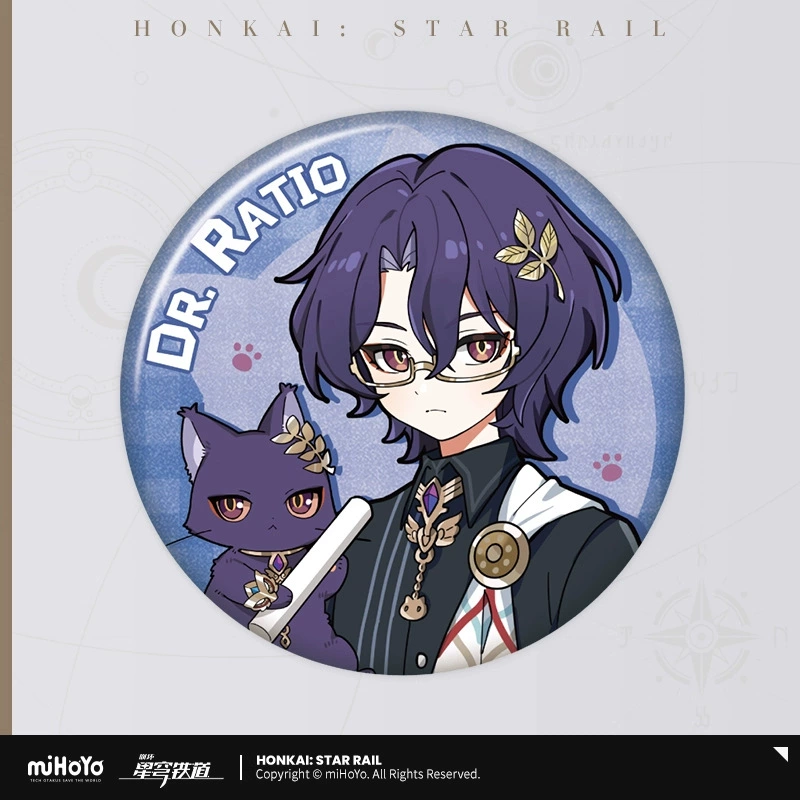 Коллекционный значок (Honkai: Star Rail) — персонаж, цветной картон на подложке, одиночный