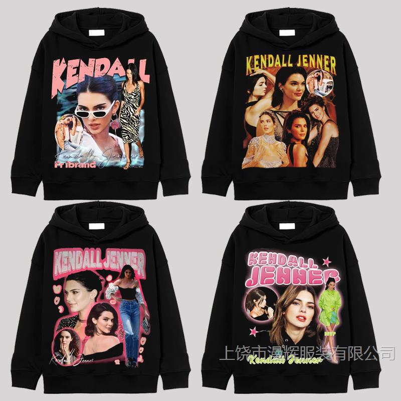 ll Jenner Ken Dou Jenna American Hooded Sweat Heavy Retro Pullover Sports High Street