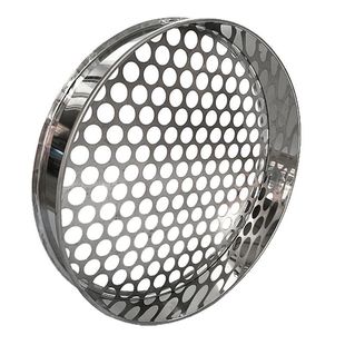 Stainless Steel Round Hole Sieve Mesh Sieve Household Sieve Pepper Seed Blueberry Sieve Plate Mesh Round Hole Size