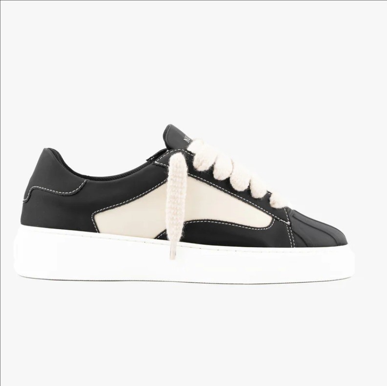 Kişi və Qadın üçün İdman Ayaqqabısı, Qalın Altlıqlı Ağ Sneaker
