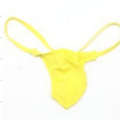 青年性感情趣中低腰男士內褲 冰絲JJ提環U凸多用途丁字褲 E068