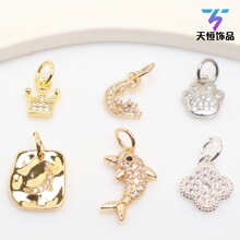 14k����΢��ʯ���������������ʹ�С����diy�朶�������