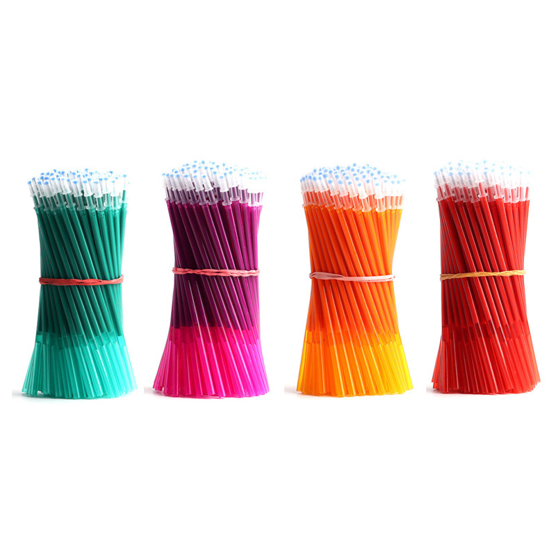 Hot Erasable Colorful Refill Student Friction and Easy-To-Erasable Gel Pen Full Needle Tube 0.5mm Office Signature Replacement Refill Wholesale
