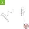 Long earrings with tassels, silver 925 sample