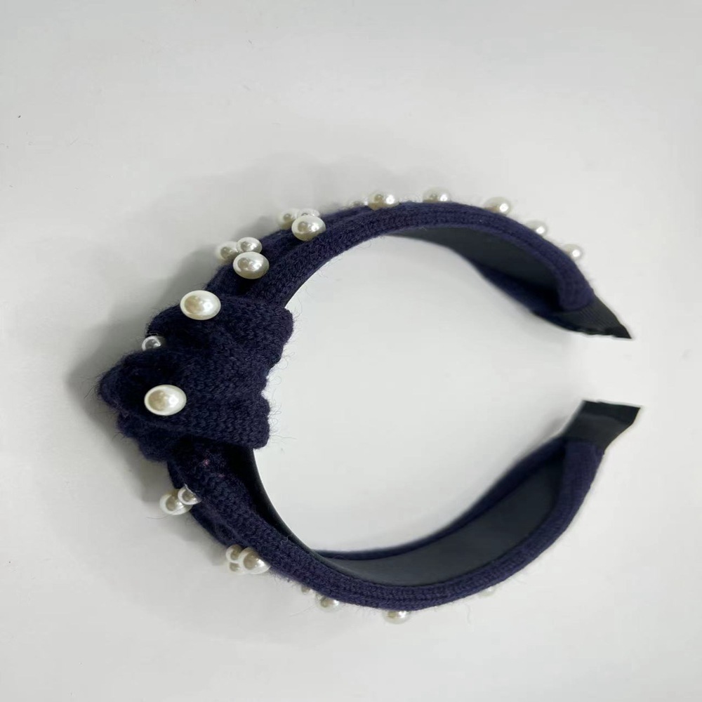 毛线珍珠发箍 (7)