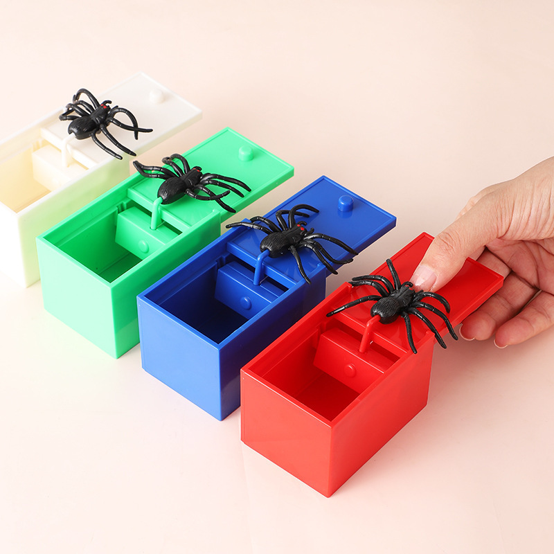 パロディクリエイティブトリッキーおもちゃスパイダーショックカラーボックス小道具Tik Tok同じスタイルトリッカーメーカー卸売クロスボーダー|undefined