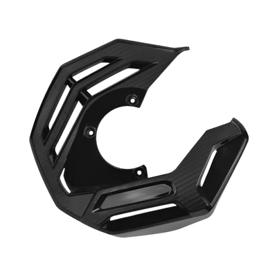 Off-road motorcycle modification parts front brake disc protection cover brake protection cover set disc brake protection cover (Motorcycle Safety Supplies) - black-brake-cover-new-honda-big-hole