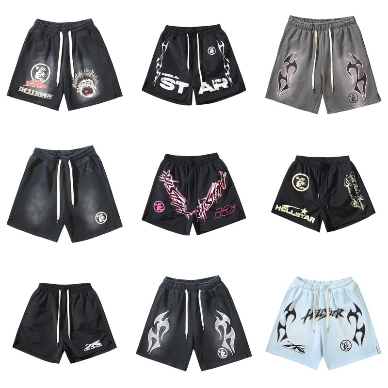 Washed old casual shorts 2024 Summer new European and American fashion brand shorts
