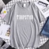 T-shirt suitable for men and women, round collar, European style