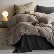 日式床上四件套全棉新疆棉床单被套学生宿舍三件套家居被罩床笠厂