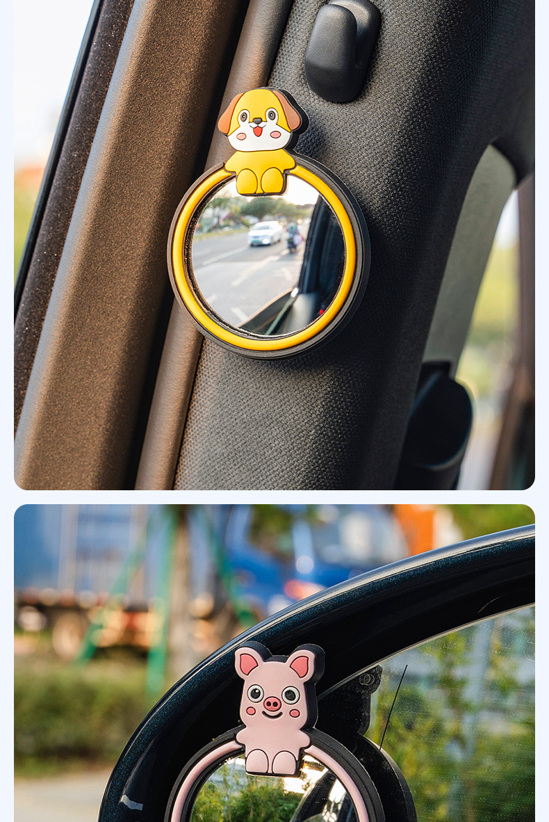 New spot car small round mirror Car Rearview Mirror auxiliary paste 360-degree wide-angle mirror cross-border new products on behalf