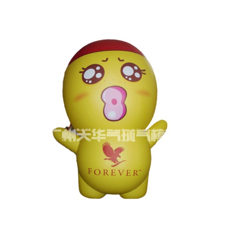 Personalizado creativo publicidad de dibujos animados modelo inflable PVC Closed-Air modelo animal de dibujos animados simulación modelo inflable de dibujos animados