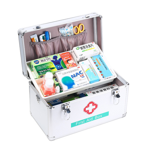 First Aid Kit for Home, Outpatient Emergency Kit, Large Capacity, Children's Medical Box, Household Full Set of Medications for Storage, Emergency Bag