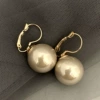 #16-coffee color ear buckle-E014