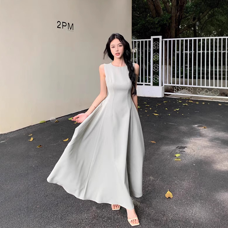 Graduation White Moonlight Dress for Women, Summer Waist-Cinching A-Line Elegant First Love Long Dress, Stunning Light Gown, 2026 New Model Graduation White Moonlight Dress for Women, Summer Waist-Cinching A-Line Elegant First Love Long Dress, Stunning Light Gown, 2026 New Model