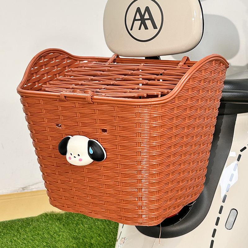 卸売電気自動車リア収納バスケットかわいい漫画オートバイバッテリーカーリアテール収納防水|undefined
