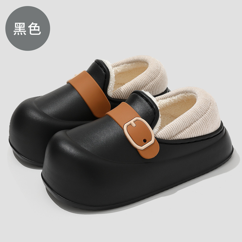 eva防水棉拖鞋女冬季室内家居家用毛绒保暖女士卧室加绒棉鞋批发|undefined