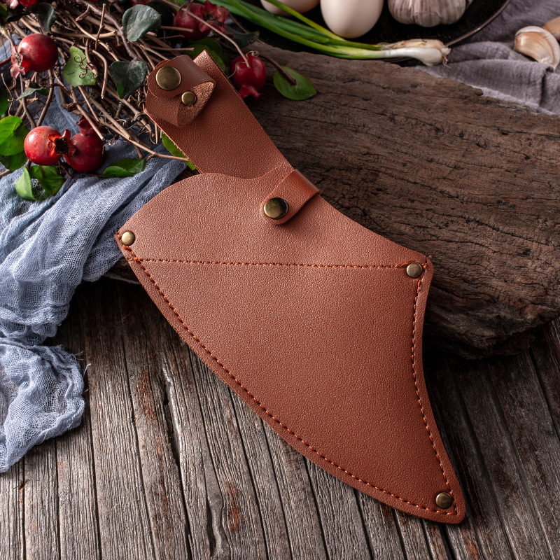 Cuchillo de cortar cuchillo de cocina afilado para el hogar patrón de tigre corte de acero inoxidable corte de pollo y pato corte de pescado y corte de dragón de doble uso Longquan transfronterizo