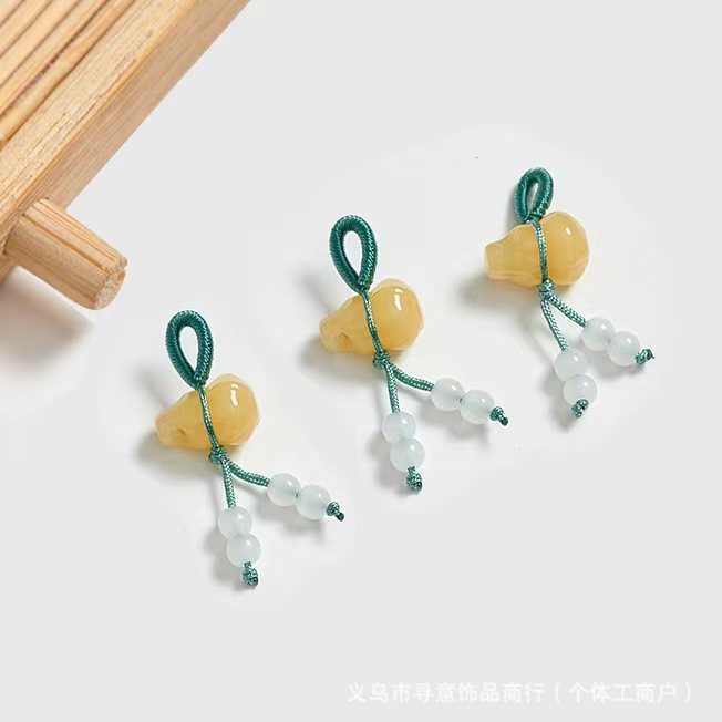 琉璃小提溜抖音直播手串挂件吊坠莲蓬桂樱花手工编织diy手链配件|undefined