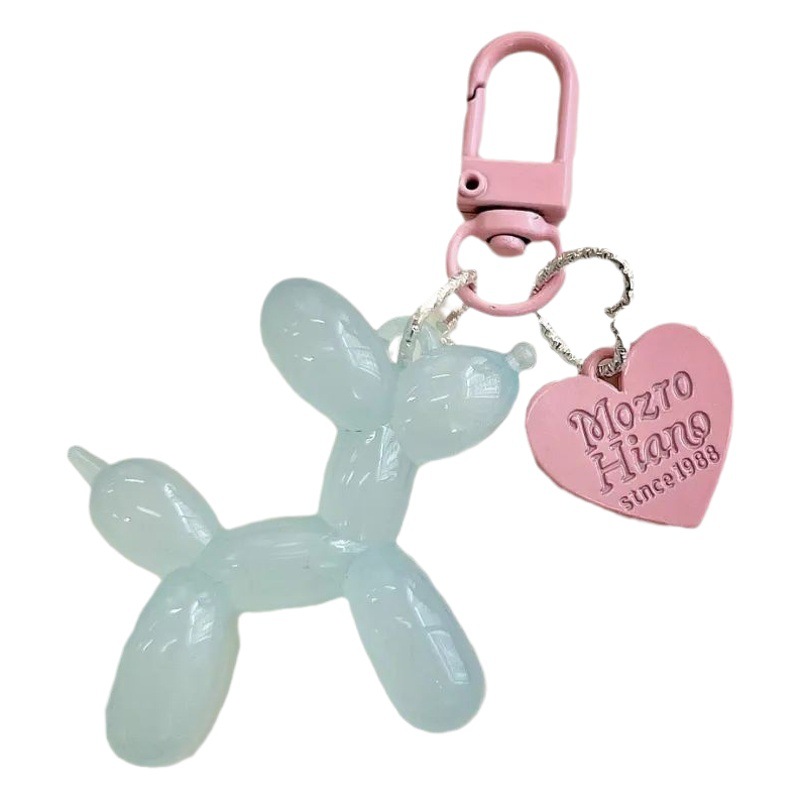 Pequeño Libro Rojo mismo lindo jalea globo láser perro llavero colgante colorido cachorro de dibujos animados teléfono llavero