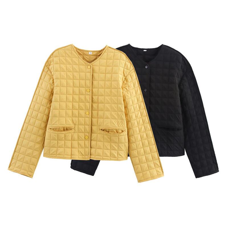 Cross-Border Foreign Trade Women's Silhouette Jackets, Fashionable Cotton Coats, Aliexpress European and American Style Patterns, Autumn and Winter Cross-Border Foreign Trade Women's Silhouette Jackets, Fashionable Cotton Coats, Aliexpress European and American Style Patterns, Autumn and Winter
