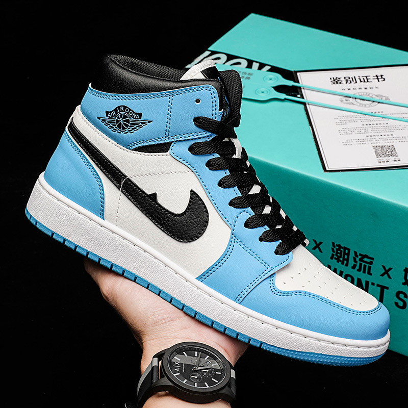 Zapatos de baloncesto de caña alta para hombre AJ Air Force One Pareja Zapatillas casuales Primavera y otoño Estudiantes de secundaria Zapatillas de moda juvenil