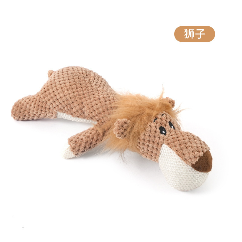 Juguete de Peluche con Sonido para Perros de Poliéster, Resistente a Mordeduras, Interactivo