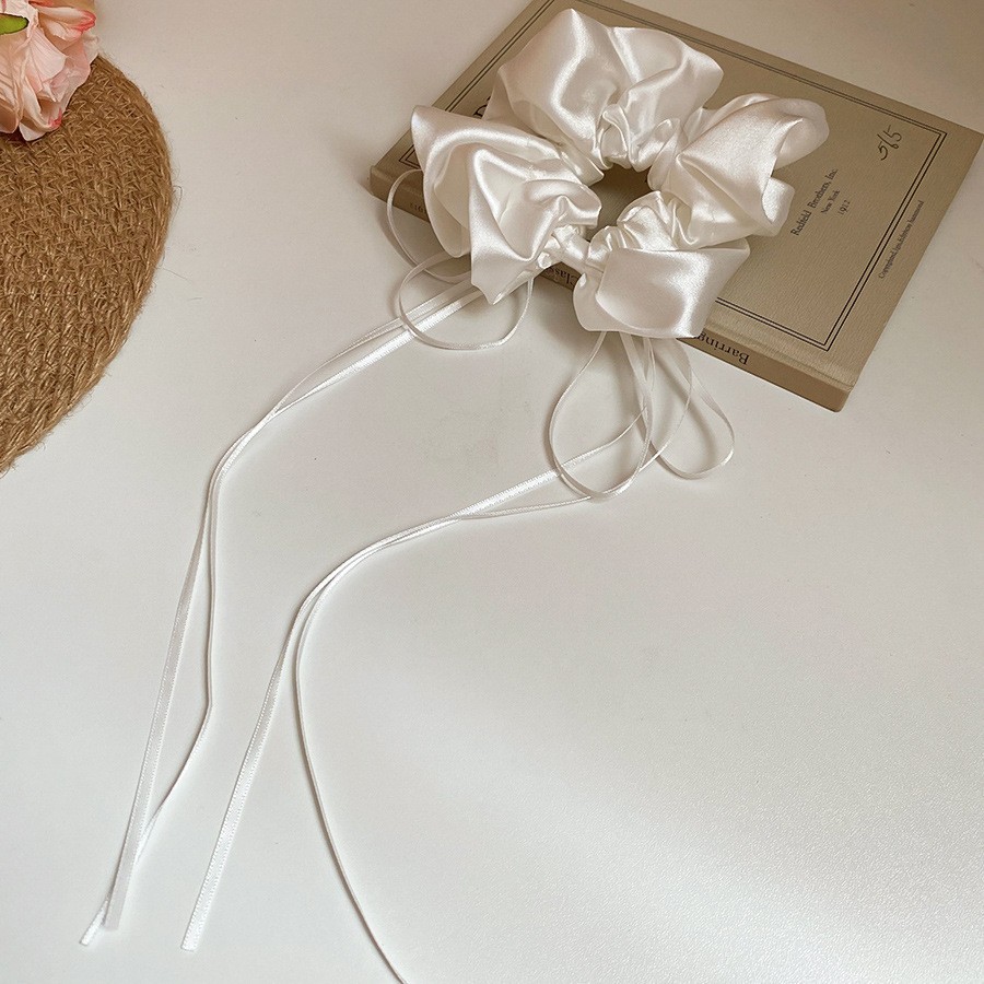 Encaje lazo para el cabello de intestino grueso de doble capa ins coreanos cuerda para el cabello de intestino grueso fresco y dulce en la parte posterior de la cabeza accesorios para el cabello femenino