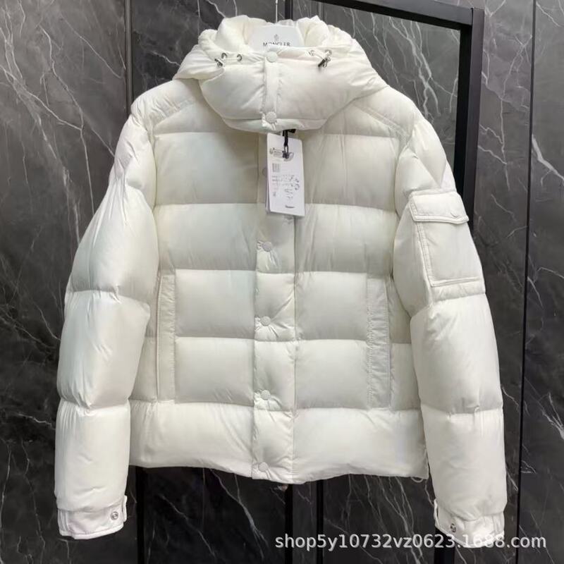 Mengjia Maya Vezere Hooded Detachable Unisex Warm down Jacket Winter Style with Stand Collar