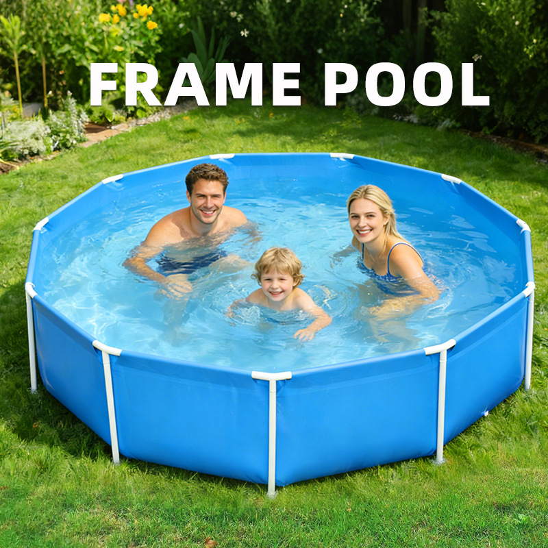 Piscina de soporte al aire libre para adultos y niños casa piscina de juego plegable móvil engrosado marco de montaje piscina transfronteriza image 4