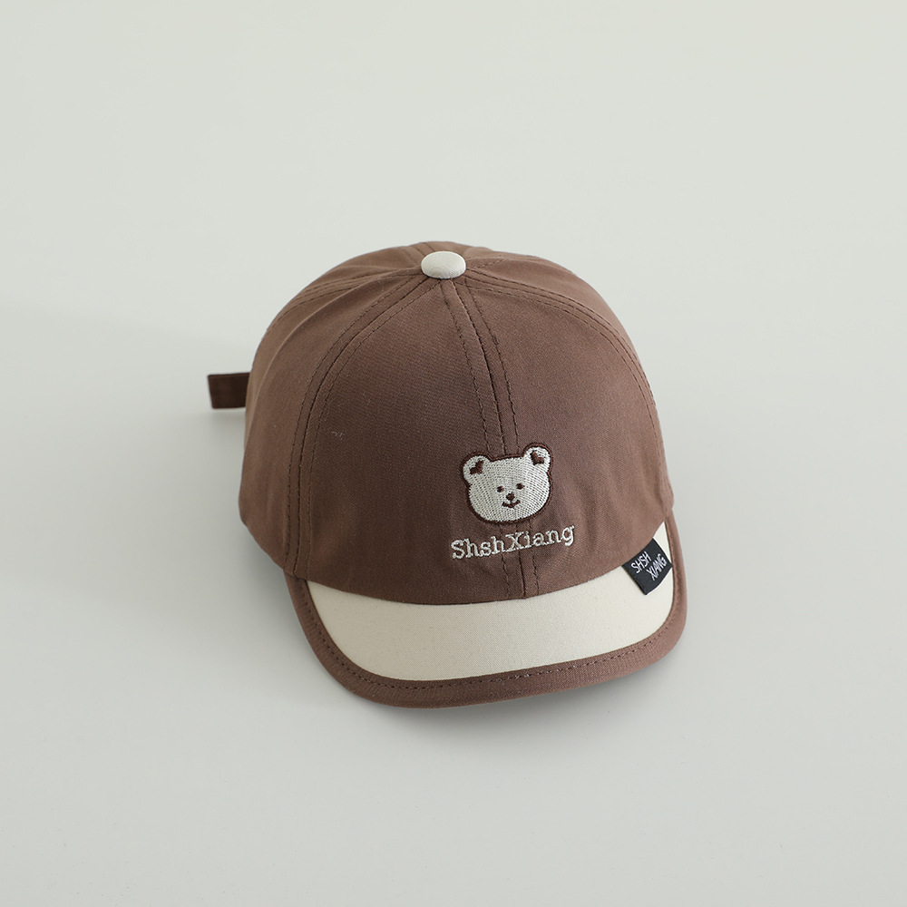 Primavera y otoño bonitos sombreros de lengua de superpeso, gorras de béisbol de moda para niños y niñas, gorras de bisel suave para bebés de mes pequeño