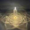 Rose-petal candle light, without base