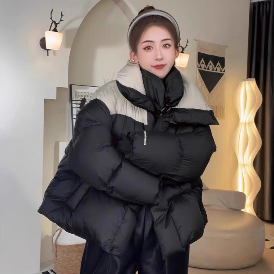 Keep warm velvet down jacket with hood