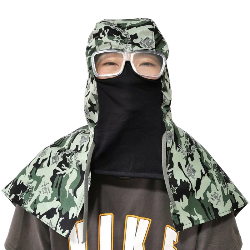 Капюшон Пылезащитная шапка-маска с шалью для погрузки и разгрузки рабочих мужчины и женщины Охрана труда Защитная шапка дышащая Пыленепроницаемая порошконепроницаемая