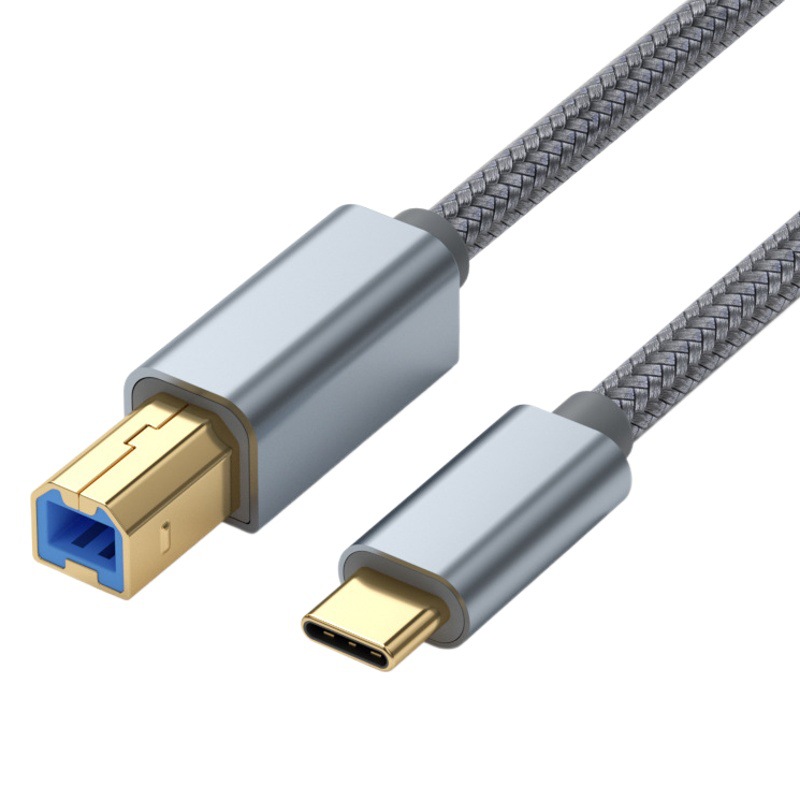 電気商の私型type-cプリンターのデータケーブルはusbケーブルのノートの印刷線の通用usbの電子の琴の線に回転します。