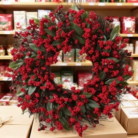 圣诞装饰品;圣诞花环;仿真绿植