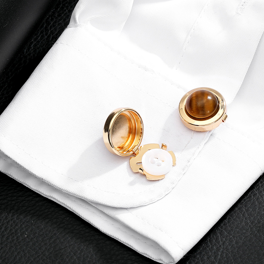 Retro muster metall kupfer manschettenknöpfe taste zubehör Französisch business high-end-hemd manschettenknöpfe neue_voghion.com