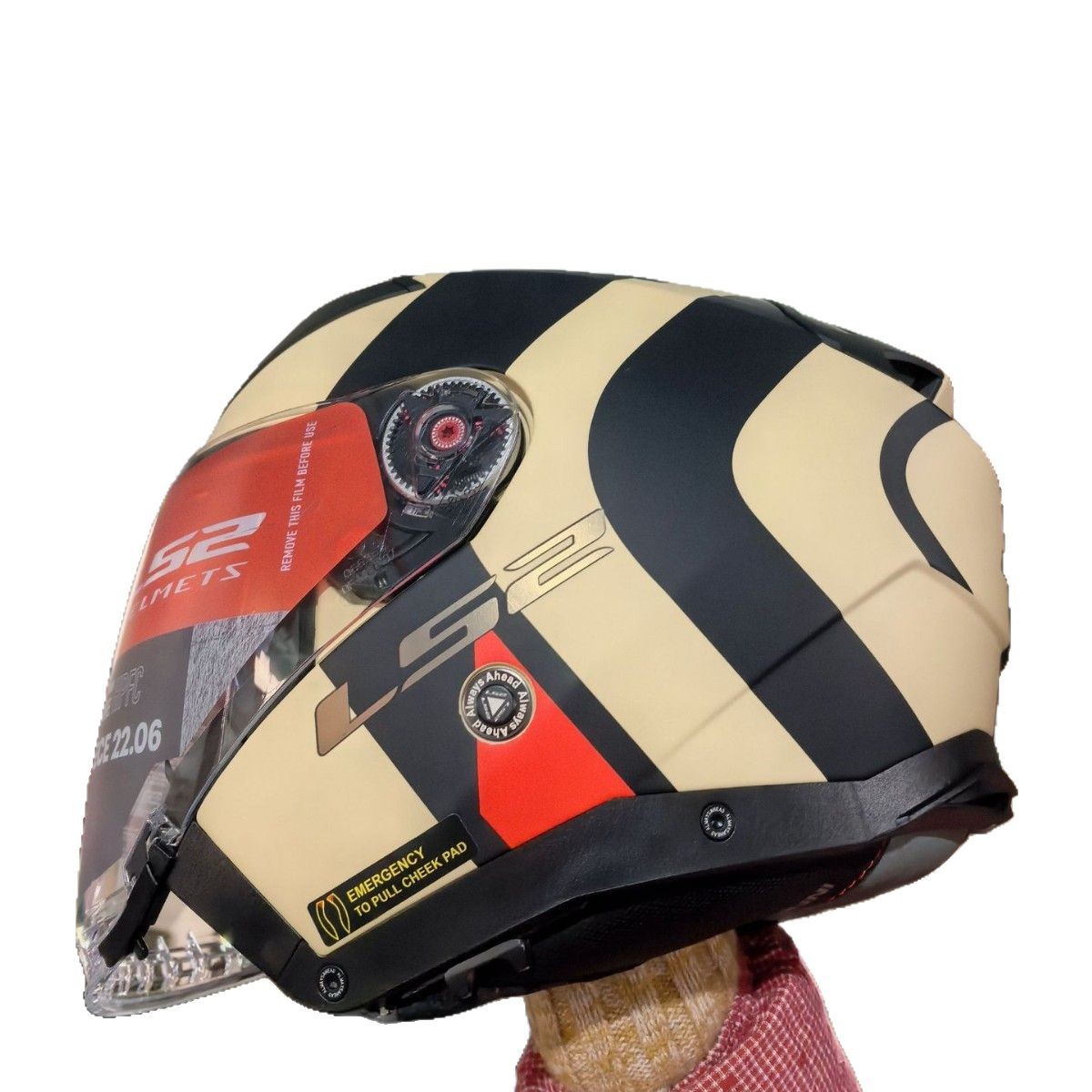 Casco de motocicleta LS2 para hombres y mujeres cuatro estaciones doble lente medio casco coche eléctrico tres cuartos casco OF603ECE certificación