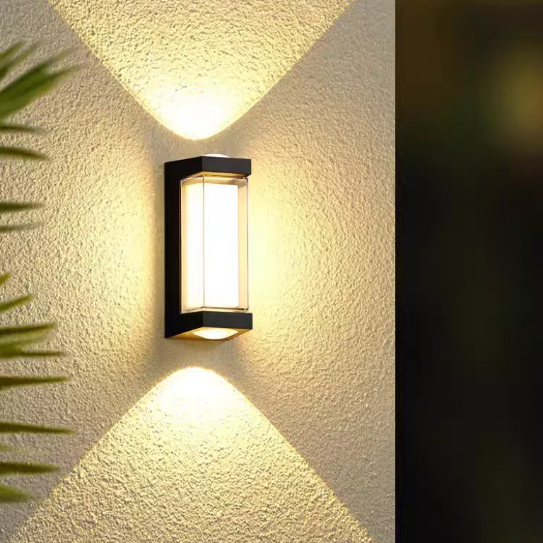 lámpara de pared exterior impermeable led pasillo ultra brillante escalera patio puerta exterior lámpara impermeable balcón lámpara de pared de baño