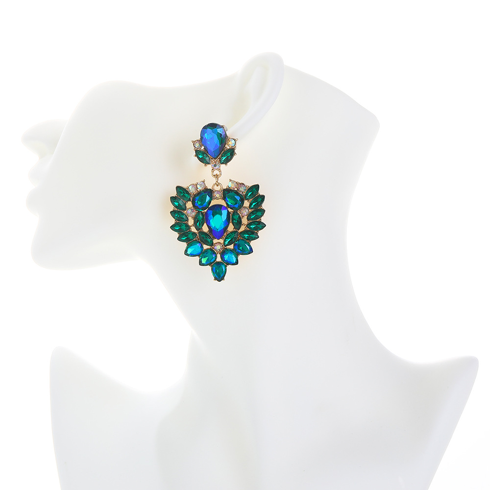 fashion color diamond geometric alloy earringspicture15